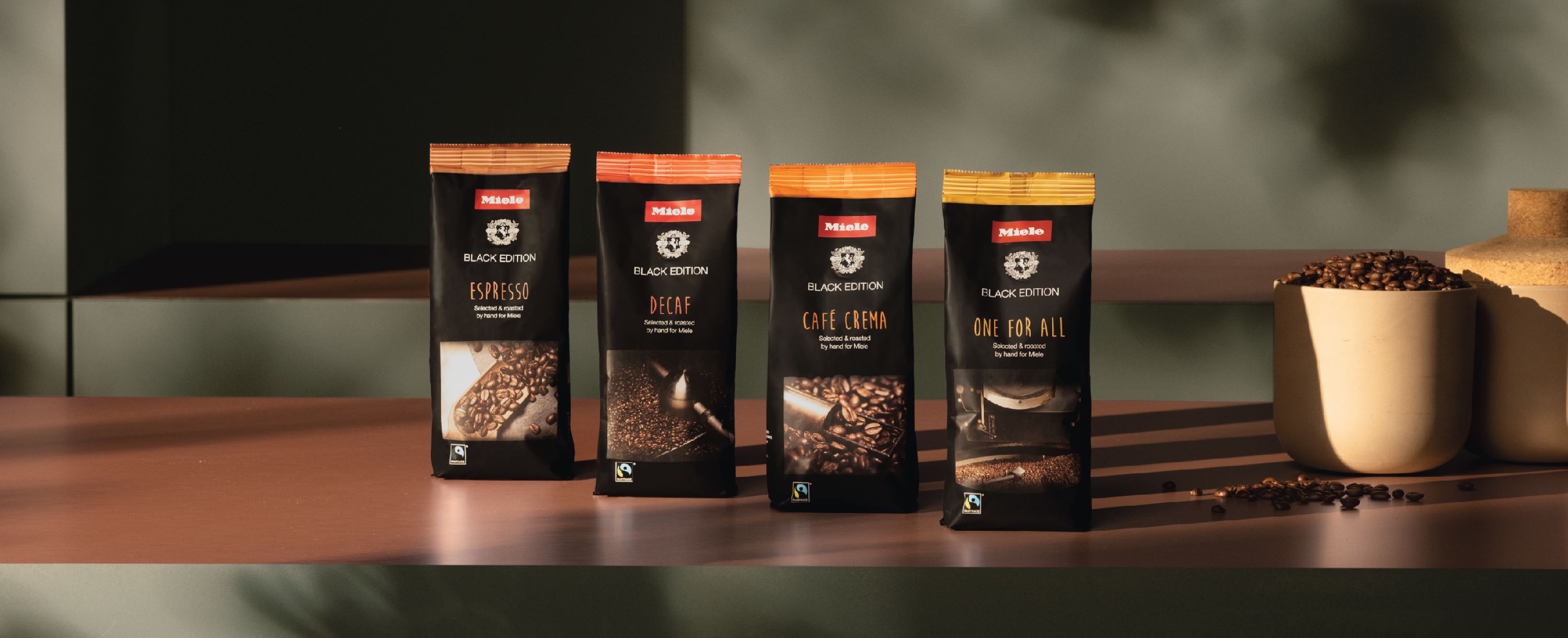 Selection of Miele Coffee Beans